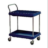 Metro BC2030.2D.MB 2 Tier Ledge Polymer Utility Cart