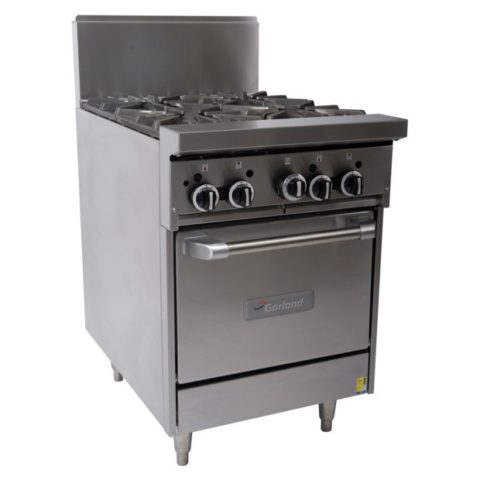 Garland GF24-4L-NG 4 Burner Range with Space Saver Oven