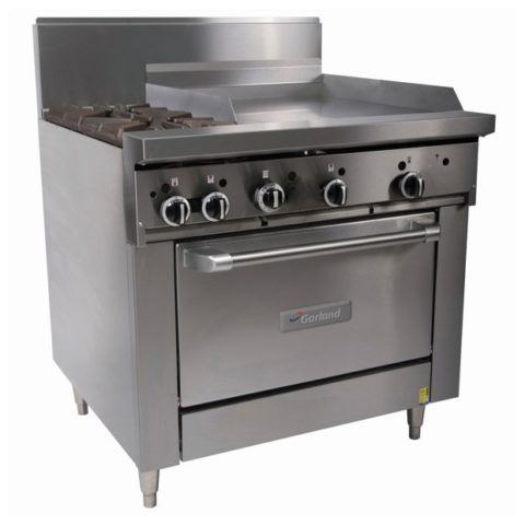 Garland GF36-2G24R-NG 2 Burner Combination Range with Standard Oven