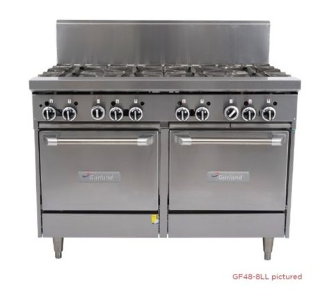 Garland GF48-2G36LL-NG 2 Burner Combination Range with 2 Space Saver Ovens