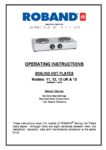 cover page of the Roband 11 Boiling Hot Plates specification sheet pdf