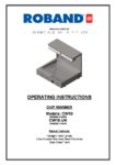 cover page of the Roband CW10 Chip Warmer specification sheet pdf