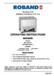 cover page of the Roband BM1 Counter Top Bain Marie specification sheet pdf