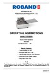 cover page of the Roband FD10 Donut Fryer specification sheet pdf