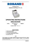 cover page of the Roband F111 single pan/double basket fryer specification sheet pdf