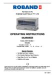 cover page of the Roband SA15 Salamander specification sheet pdf