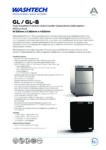 cover page of the Washtech GL-B – Premium Fully Insulated Undercounter Glasswasher / Dishwasher specification sheet pdf