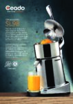 cover page of the Ceado CEL1098 Citrus Juicer Brochure