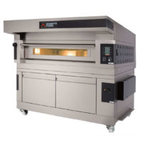 Euroquip Pizza Deck Oven - Serie S Electric by Moretti Forni Single Deck with Prover - Comp S100E/1 PROVER