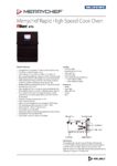 cover page of the Merrychef e1s High Speed Oven specification sheet pdf