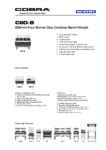 cover page of the Cobra C6D-B Gas Cooktop – Bench Model specification sheet pdf