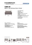 cover page of the Cobra CB9-B Gas Chargrill – Benchtop Model specification sheet pdf