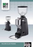 cover page of the Mazzer Major Electronic Black Grinder Brochure