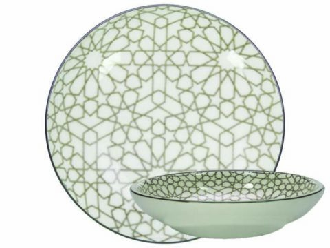 GUSTA Dinner Plate ø21.5cm Grey Mosaic