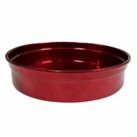 Chef Inox Round Bar Tray-Red Alum 240X50Mm