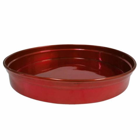 Chef Inox Round Bar Tray-Red Alum 330X50Mm