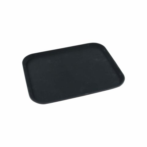 Chef Inox Rectangular Black Tray ? Plastic Non Slip ? 350X450Mm