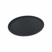 Chef Inox Oval Black Tray ? Platic Non Slip ? Black ? 680Mm