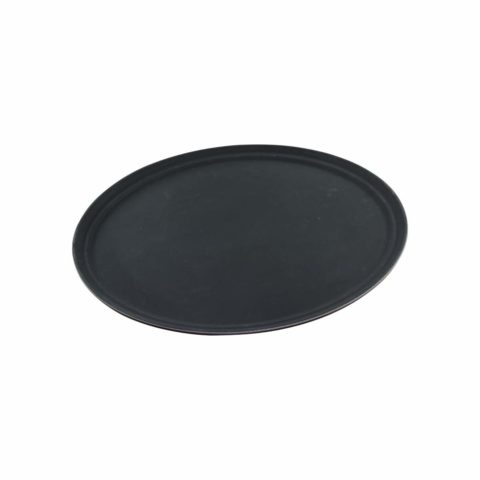 Chef Inox Oval Black Tray ? Platic Non Slip ? Black ? 680Mm