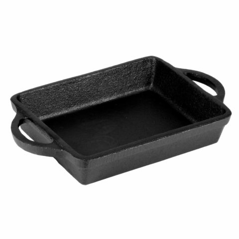 Cast Iron Mini Rectangular Skillet with Handles