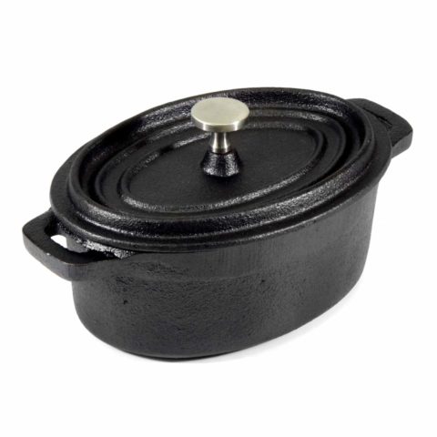 Cast Iron Mini Oval Casserole with Lid