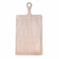 Chef Inox Mangowood Serving Board Rect W/Hdl 260X360X180Mm Coral