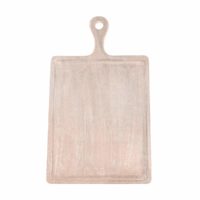 Chef Inox Mangowood Serving Board Rect W/Hdl 300X400X200Mm Coral