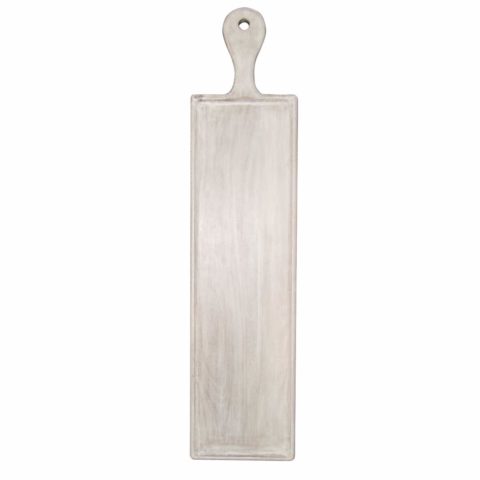 Chef Inox Mangowood Serving Board Rect W/Hdl 670X850X200Mm White