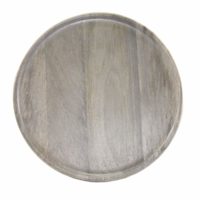 Chef Inox Mangowood Serving Board Round 300X15Mm Grey