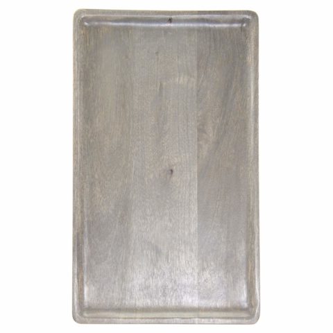 Chef Inox Mangowood Serving Board Rectangular 400X200X15Mm Grey