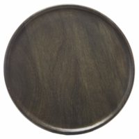 Chef Inox Mangowood Serving Board Round 300X15Mm Dark