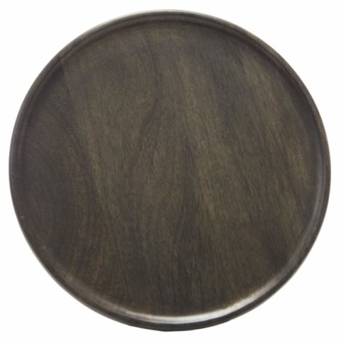 Chef Inox Mangowood Serving Board Round 300X15Mm Dark