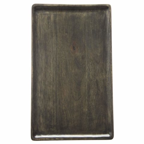 Chef Inox Mangowood Serving Board Rectangular 400X200X15Mm Dark