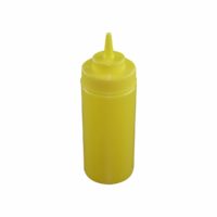 Chef Inox Wide Mouth Squeeze Bottle (Yellow) ? 480Ml