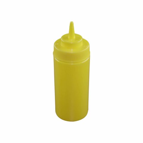 Chef Inox Wide Mouth Squeeze Bottle (Yellow) ? 480Ml