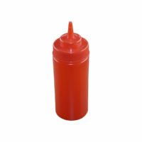 Chef Inox Wide Mouth Squeeze Bottle (Red) ? 480Ml