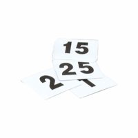 tablekraft Table Number Set ? 1-25 (Black On White)