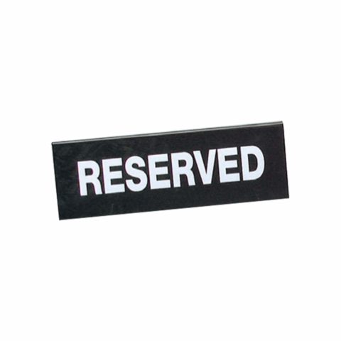 Chef Inox Reserve Double-Sided Sign Black