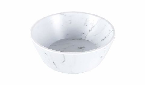 Zicco Serve Round Bowl ? White Marble ? 150x55mm