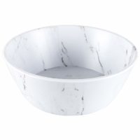 Zicco Serve Round Bowl ? White Marble ? 205x75mm