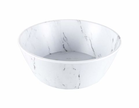 Zicco Serve Round Bowl ? White Marble ? 205x75mm