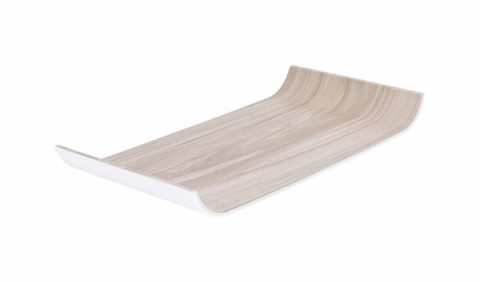 Zicco Echo Tray ? White/Birch ? 325x176mm