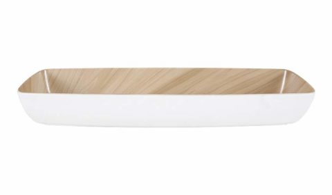 Zicco Echo Long Bowl ? White/Birch ? 530x162x75mm