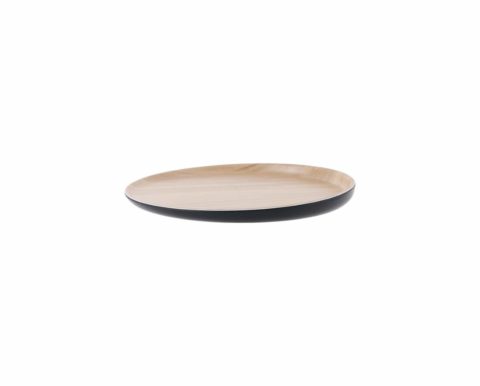 Zicco Echo Melamine Round Platter Black/Birch ? 227x26mm