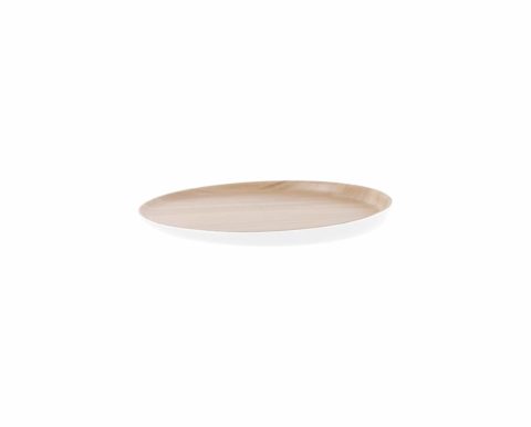 Zicco Echo Melamine Round Platter White/Birch ? 227x26mm