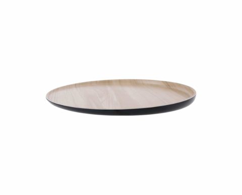 Zicco Echo Melamine Round Platter Black/Birch ? 300x26mm