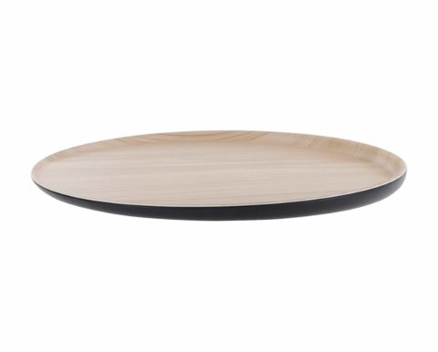 Zicco Echo Melamine Round Platter Black/Birch ? 329x26mm