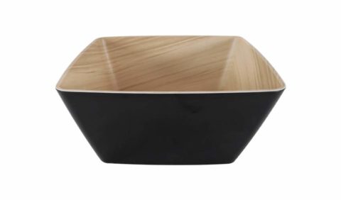 Zicco Echo Square Bowl ? Black/Birch ? 250x250x120mm