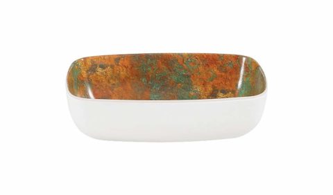 Zicco Patina Long Bowl ? White ? 176x108x55mm