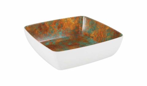 Zicco Patina Square Bowl ? White ? 165x165x55mm